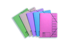 Concord 9-Part File Foolscap Elasticated Assorted (Pack of 10) 19099