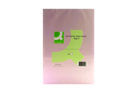 Q-Connect Pink Coloured A4 Copier Paper 80gsm Ream (Pack of 500) KF01095