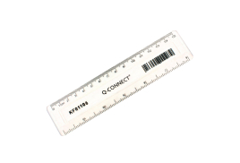 Q-Connect Clear 150mm/15cm/6inch Ruler KF01106
