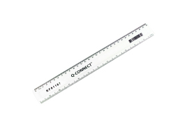 Q-Connect 300mm/30cm Clear Ruler KF01107
