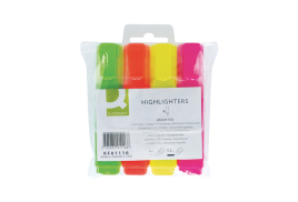Q-Connect Assorted Highlighter Pens (Pack of 4) KF01116