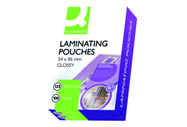 Q-Connect 54x86mm Laminating Pouches 250 Micron (Pack of 100) KF01203