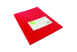 Q-Connect Polypropylene Display Book 20 Pocket Red KF01250