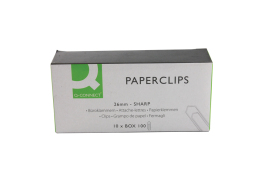Q-Connect Paperclips No Tear 26mm (Pack of 1000) KF01307Q
