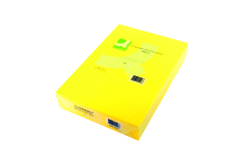 Q-Connect Bright Yellow Coloured A4 Copier Paper 80gsm Ream (Pack of 500) KF01426
