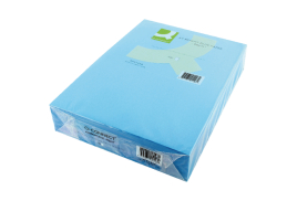 Q-Connect Bright Blue Coloured A4 Copier Paper 80gsm Ream (Pack of 500) KF01428