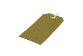 Strung Tag 82x41mm Buff (Pack of 1000) KF01597