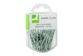 Q-Connect Paperclips Serrated 50mm (Pack of 400) KF02025Q
