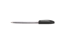 Q-Connect Stick Grip Ballpoint Pen Medium Black (Pack of 20) KF02457