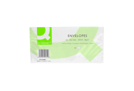 Q-Connect DL Envelopes Plain Wallet Self Seal 80gsm White (Pack of 20 x 50) KF02712