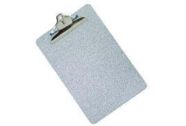 Q-Connect Metal Clipboard Foolscap Grey (All metal construction for durability) KF05595