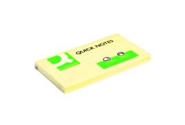 Q-Connect Quick Notes 76 x 127mm Yellow (Pack of 12) KF10503