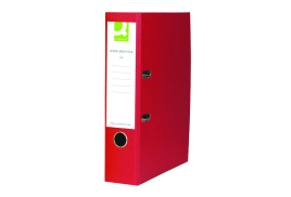 Q-Connect Lever Arch File Paperbacked A4 Red (Pack of 10) KF20041