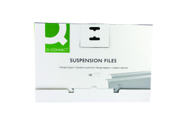 Q-Connect Foolscap Tabbed Suspension Files (Pack of 10) KF21018