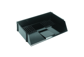 Q-Connect Wide Entry Letter Tray Black KF21688