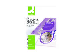 Q-Connect A4 Sticky-Backed Laminating Pouches 250 Micron (Pack of 25) KF24056
