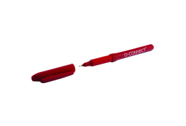 Q-Connect Fineliner Pen 0.4mm Red (Pack of 10) KF25009