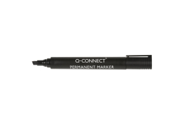 Q-Connect Permanent Marker Pen Chisel Tip Black (Pack of 10) KF26042