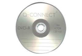 Q-Connect DVD-R Slimline Jewel Case 4.7GB ( 16x speed DVD-R, 120 minute capacity) KF34356