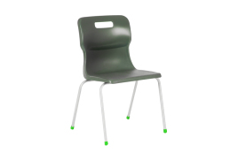 Titan 4 Leg Classroom Chair 438x416x322mm Charcoal KF72187