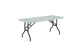 Jemini Rectangular Folding Table 1210x600x740mm White KF72328