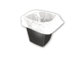 2Work Square Bin Liners 30 Litre White (Pack of 1000) KF73380