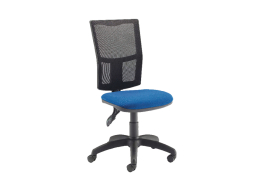 Arista Medway High Back Operators Chair 640x640x1010-1175mm Mesh Back Blue KF74197
