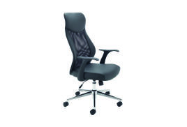 Jemini Tyne High Back Operator Chair 630x650x1110-1205mm Black KF74501