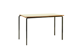 Jemini MDF Edged Class Table 1100x550x590mm Beech/Black (Pack of 4) KF74550