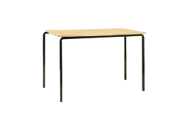 Jemini MDF Edged Classroom Table 1100x550x590mm Beech/Silver (Pack of 4) KF74556