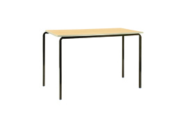 Jemini MDF Edged Classroom Table 1200x600x760mm Beech/Silver (Pack of 4) KF74561