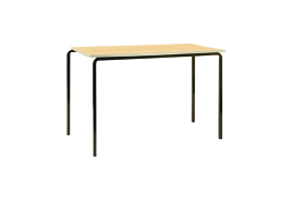 Jemini Polyurethane Edged Class Table 1200x600x590mm Beech/Black (Pack of 4) KF74563