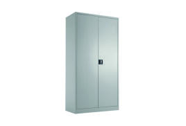 Talos Double Door Stationery Cupboard 920x420x1790mm Grey KF78754
