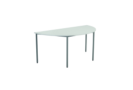 Jemini Semi Circular Table 1600x800x730mm White KF79033