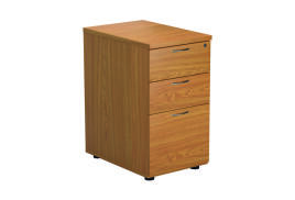 First 3 Drawer Desk High Pedestal 404x800x730mm Deep Nova Oak KF79931