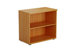 First 1 Shelf Wooden Bookcase 800x450x700mm Beech KF803775