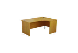 Jemini Radial Right Hand Desk Panel End 1800x1200x730mm Nova Oak KF805205