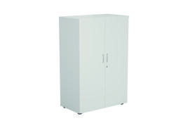 First Wooden Storage Cupboard 800x450x1200mm White KF820925