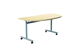 Jemini D-End Tilt Table 1400x700x720mm Maple/Silver KF822448
