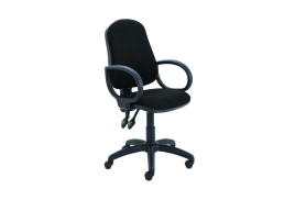 First Calypso Operator Chair with Fixed Arms 640x640x985-1175mm Black KF822899