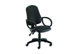 First Calypso Operator Chair with Fixed Arms Polyurethane 640x640x985-1175mm KF822905