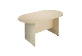 Arista Boardroom D-End Table 2400x1200x730mm Maple KF838285