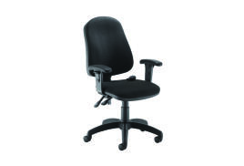 Jemini Intro Posture Chair with Adjustable Arms 640x640x990-1160mm Charcoal KF838994