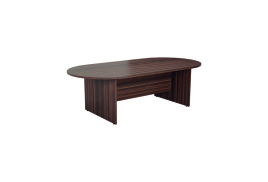 Jemini Meeting Table 2400x1200x730mm Dark Walnut KF840161