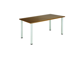 Jemini Rectangular Meeting Table 1200x800x730mm Walnut KF840190
