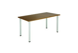 Jemini Rectangular Meeting Table 1600x800x730mm Walnut KF840191