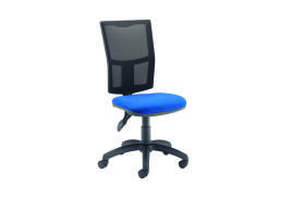 First Medway High Back Operator Chair 640x640x1010-1175mm Blue KF90270