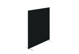 Jemini Floor Standing Screen 1400x25x1600mm Black KF90497