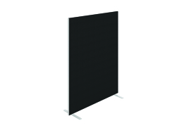 Jemini Floor Standing Screen 1400x25x1800mm Black KF90499
