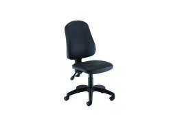 Jemini Teme High Back Operator Chair 640x640x985-1175mm Polyurethane Black KF90530